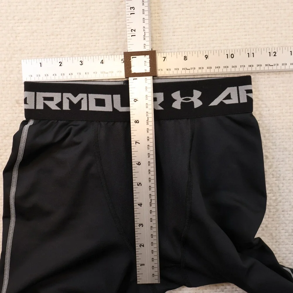 Under Armour Mens S Compression Leggings Black HeatGear Athletic Tights